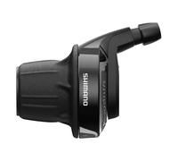SHIMANO Slrv400l, SL-RV400 Revo Shifter, Mano Sinistra, 3 velocità, con Display Ottico Unisex Adulto, Nero, Triplo