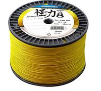 Shimano Line Kairiki 8 - Lenza da pesca, 3000 m, 0,16 mm, 10,3 kg, colore: Giallo