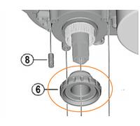 Shimano Lockring Chiusura Steps DU-E6000 DU-E6001 DU-E6002 Pignone NUOVO