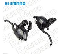 SHIMANO Manettini cambio st-ef 3x7 Velocità (Coppia) (Comandi Mtb) / Shifters st-ef 3x Speed (pair) (Mtb Shifters)