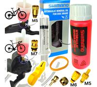 Shimano Mineral Olio Service Kit Set Disco Freni Kit Sfiato Befüllbecher M5