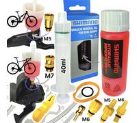 Shimano Mineral Olio Service Kit Set Disco Freni Kit Sfiato Befüllbecher M5
