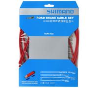 Set di cavi per freno strada Shimano Dura-Ace BC-9000 con rivestimiento di polimero rosso