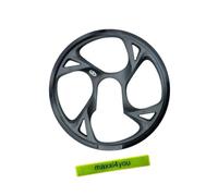 Shimano - Protezione per catena per FC-M371, in plastica nera, 44 denti, con toppe per tubo flessibile