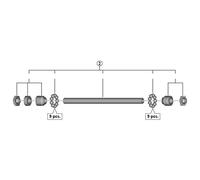 Shimano Ricambi FH-MT200-B asse mozzo completo