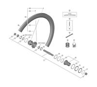 SHIMANO Ricambi WH-R9270-C50-TU-R ASSE mozzo Completo