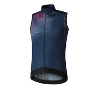 SHIMANO S-phyre Wind-Gilet Invernale con Stampa, Nero, L Unisex-Adulto