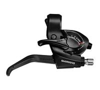 SHIMANO Schalt-/Bremshebel 'ST-EF 41' Mod.15 SB-verpackt, EZ Fire Plus, für V-Brake und mechanischen Scheibenbremsen mit optischer Ganganzeige, 2-Finger, schwarz, 6-fach, rechts