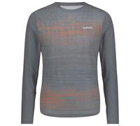 Shimano - Spazio Long Sleeves Jersey Printed - Maglietta da ciclismo 3XL grigio