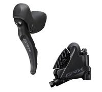 Shimano ST-RX600 GRX 11-speed STI bled with BR-RX400 flat mount calliper, right
