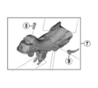 SHIMANO STR7000 sinistra Supporto leva Black One Size