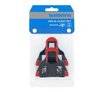 Shimano SPD-SL SM-SH10/SM-SH11, Tacchette Pedali, Nero/Rosso