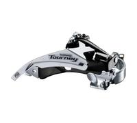 Deragliatore Shimano TY500 3x6/7V, 34,9mm, Tiraggio Alto/Basso, Colore Nero/Argento, OEM