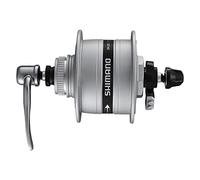 SHIMANO Unisex - Adulto DH-3D37 Mozzo Dinamo Argento, unità