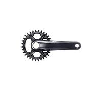 Shimano Xt Fc-M8100-1, Guarnitura Unisex Adulto, Nero, 175 mm