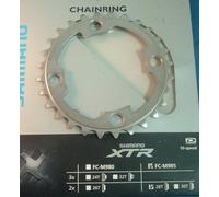 Shimano XTR M985 28T-AG x 88BCD MTB NUOVO / NOS Pignone - 2x10-Spd - Menta - NIB