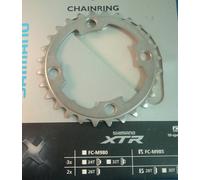 Shimano XTR M985 28T-AG x 88BCD MTB NUOVO / NOS Pignone - 2x10-Spd - Menta - NIB