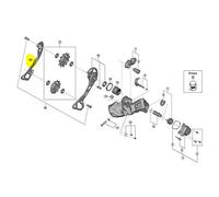 Shimano Y5ZN00080, Portapuleggia Interna Grx Rx817, 11v, Multicolore Unisex-Adult, Taglia Unica