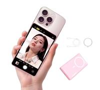 Shimbol CP5 Lite II Monitor per Selfie Magnetico, Mirroring della fotocamera posteriore 1080P, Controllo Bluetooth 50M e Schermo Vlog Wireless a Doppia Banda per Strumento TikTok iOS/Android, Rosa