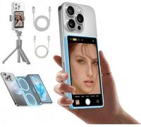Shimbol CP5 Lite Phone Vlog Selfie Screen 1080P 5 inch Full HD Rear Camera Monitor 2.4G 5G Video Transmission 50 metri per Live Streaming, TikTok, compatibile con iPhone (custodia rosa)
