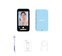 Shimbol CP5 Mini Schermo per selfie per iPhone, schermo per selfie da 2,2 pollici, risoluzione 480×800P, per iPhone Vlog Selfie Monitor (blu)
