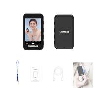 Shimbol CP5 Mini Selfie Monitor Schermata per iPhone, schermo del monitor selfie da 2,2 pollici, risoluzione dello schermo 480 × 800p, per iPhone Vlog Self Monitor Screen (Black)