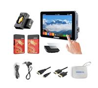 SHIMBOL M5 Monitor ON-Camera da 5,5" con trasmettitore e ricevitore TP Mini HDMI e kit batteria fittizia NP-F a doppia faccia BD1 per la creazione di video Flim Making