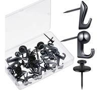 Shimeyao 30 ganci a spinta in metallo, 9,1 kg, per appendere quadri, su pareti in legno o tessuto, per casa o ufficio
