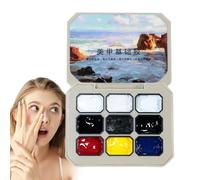 Shimmer And Glitter Gel Nail Polish Palette, 9 Colors Solid Gel Polish, Creative Art For Beginners And Professionals, Easy Application, Portable And Convenient, Multicolor