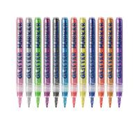 Shimmer Markers,Quick-Drying Painting Pens - Waterproof Card Making Drawing Pens - Vibrant Shimmer For Teens Adults Students Artists Teachers Home Office School Scrapbooking Greeting Cards Journaling