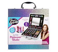 Shimmer 'n Sparkle Glitter Makeover Studio Beauty Kit - All-in-One Beauty per occhi, guance e labbra a partire dagli 8 anni in su