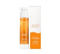 Shimmer Sunscreen, 50 g Moisturizing Sun Cream, 1,3 x 5,83 SPF 50+ protezione facciale, luce idratante Sunblock Lozione, Broad Spectrum UV Defense for Women and Men