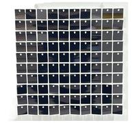 Shimmer Wall Wippledrop 12/16/18/24 pezzi di fondali da parete scintillanti neri, quadrati con paillettes, for feste for decorazioni matrimoni e compleanni(Mirror black,16pcs 4X4FT)