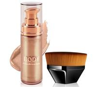 Shimmering Body Oil, Body Luminizer Shimmer, liquido glitterato, olio illuminante per corpo, con ingredienti biologici naturali, trucco luccicante per viso, corpo, gambe, capelli, tutti i tipi di