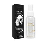 Shimmery Body Spray, Shiny Highlighter Spray, Quick-Drying Face and Body Highlighter, Glitter Highlighter Mist for Face Body Hair and Clothing Mist Accessories (80 ml)