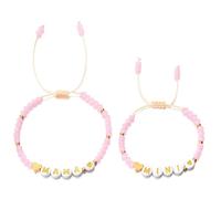 Shimmerz Set di Braccialetti con Perle per Madre e Figlia Per 2 Mamma e Io Braccialetti Abbinati con Cuore per Madre e Figlia San Valentino Festa della Mamma