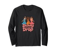 Shimmy finché Non lasci Cadere Belly Dancer Maglia a Manica