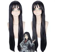 Shimoneta To Iu Gainen Ga Sonzai Shinai Taikutsu Na Sekai Sox Parrucche Lungo Rettilineo Kajo Ayame Parrucca Cosplay Parrucche Nere Del Partito Pl-441
