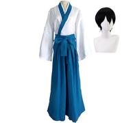 Shimura Shinpachi Cosplay Costume Shimura Shinpachi Kimono Suit Anime Uniform Outfit for Halloween Party Completo Carnevale Dress Up Tuta