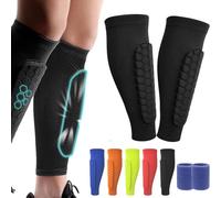 Shin Defender Shin Guards, Shinbang Protector 2.0, Shin Defender Shin Guards Kids, Shinbang Protector Ski, Shindefender Shin Guards, Fit Conforms to The Leg, Shin Pads Cover for Sports (M,Black)