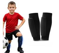Shin Guards Soccer Kids Youth Adult, Soccer Shin Guards Lightweight (black,XL(age 15+))