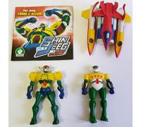 Shin Jeeg Robot d'Acciaio Lotto 3 PVC Figures Jeeg Shin Big Shooter