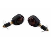 Shin Yo 202-265 Lampeggiante a Manubrio Lycaon Nero Vetro Colorato