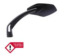 SHIN YO LUCA Specchietto a manubrio blu glass, nero