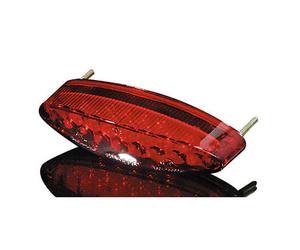Shin YO NUMBER1 LED mini fanalino di coda, con luce targa, vetro rosso, rosso