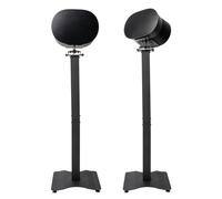 shinar Set di 2 supporti per altoparlanti in metallo, compatibili con Sonos Era 300, con rotazioni regolabili fino a 360°, inclinazioni -70°, supporto da pavimento per Sonos Era 300 (nero) (Nero)