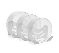 Shinar set supporto parete metallico, compatibile con TP-Link Deco BE23/BE25/BE3600/BE5000/WB7200/WB10800/WB14400 Mesh WiFi 7 System, supporto da parete salvaspazio (3 pezzi)