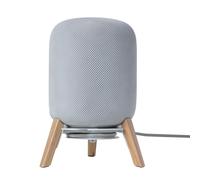 shinar Supporti per altoparlanti da tavolo in vero legno, supporto da tavolo compatibile per Homepod 2a generazione (rilasciato nel 2023) con supporto per tavolo per gestione dei cavi, supporto in