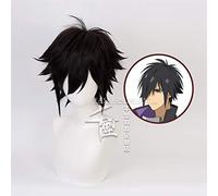Shinchou Yuusha: Kono Yuusha Ga Ore Tueee Kuse Ni Shinchou Sugiru Seiya Ryuuguuin Parrucca Parrucche nere per capelli sintetici corti KUQX0822