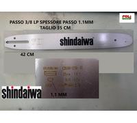 SHINDAIWA BARRA PER MOTOSEGA DA 35CM DI TAGLIO 3/8 LP PASSO DA 1.1 MM PER 341AC